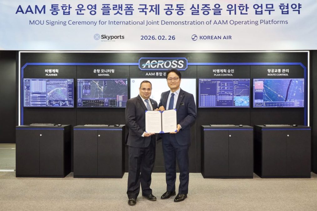 Korean Air and Skyports to develop platform for eVTOL operations